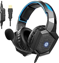Image of the HP Stereo Gaming Headset PC Over Ear Headphones 7.1 Surround Sound with Mic for PC/Mac/Laptop Gamer Headset with Noise Cancelling Mic Comfortable Design and LED Lights