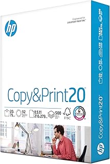 Image of the HP Printer Paper | 8.5 x 11 Paper | Copy &Print 20 lb | 1 Ream Case - 500 Sheets| 92 Bright | Made in USA - FSC Certified